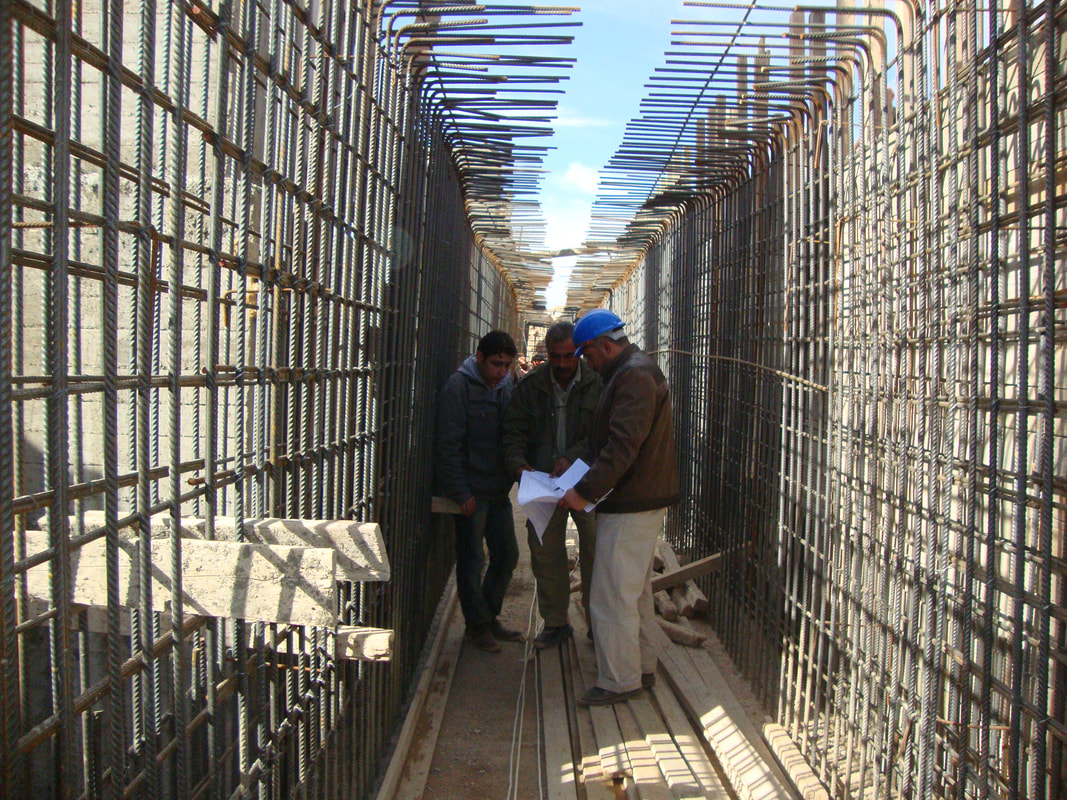 Construction site — infrastructure and foundation works